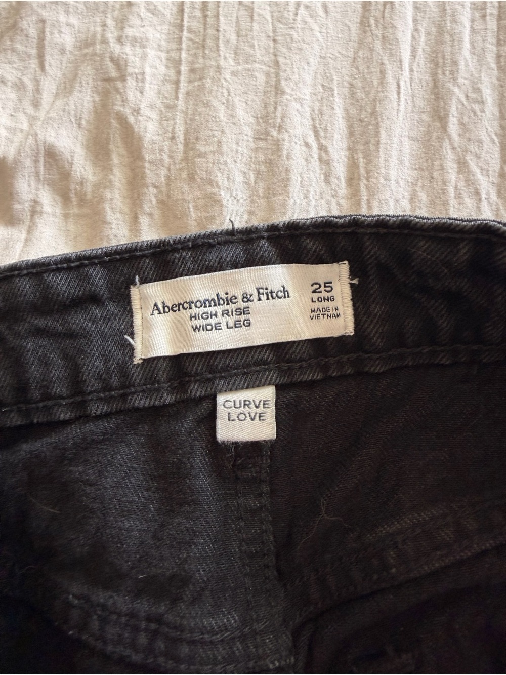 Abercrombie High-Rise Wide Leg Jeans
